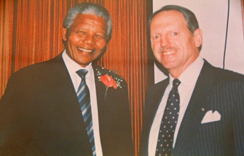 Picture of Talbot with Nelson Mandela
